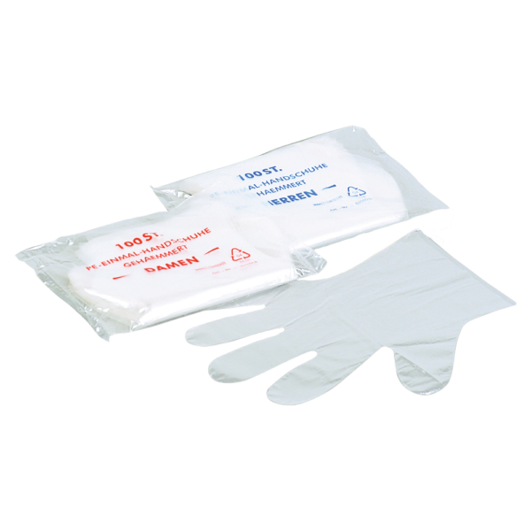 PE-Handschuhe Transparent - 100er Beutel